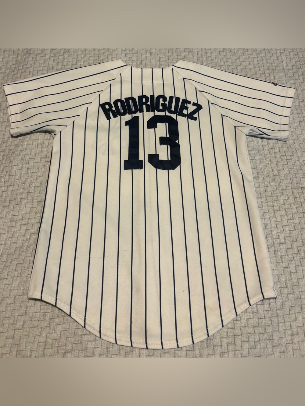 Vintage Alex Rodriguez #13 New York Yankees Majestic Jersey Size Youth Medium